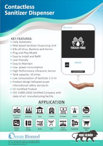 Contact-less Hand Sanitiser Dispenser