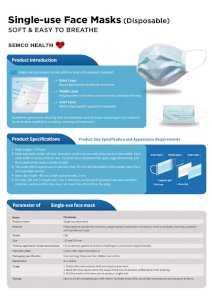 Single-Use Face Masks (Disposable)