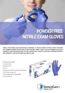 Powder Free Nitrile Exam Gloves