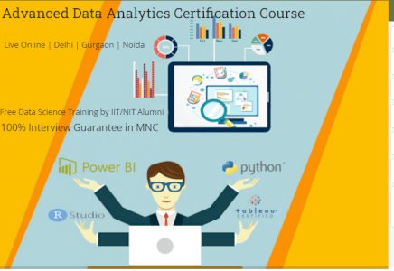 Data Analyst Certification Course in Delhi, 110038 - "New Year Offer 2025" Free Tableau and "Data Science Course" [with Microsoft Certificates] 
