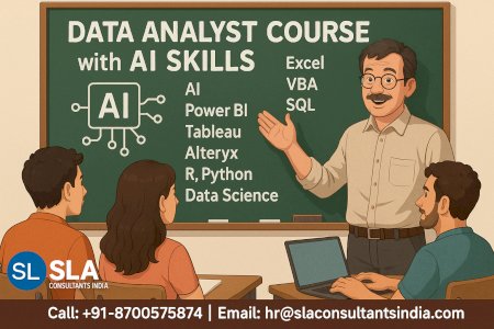 Certification Course in Data Analytics, Update with AI Skills for 2026, by SLA Consultants India, 